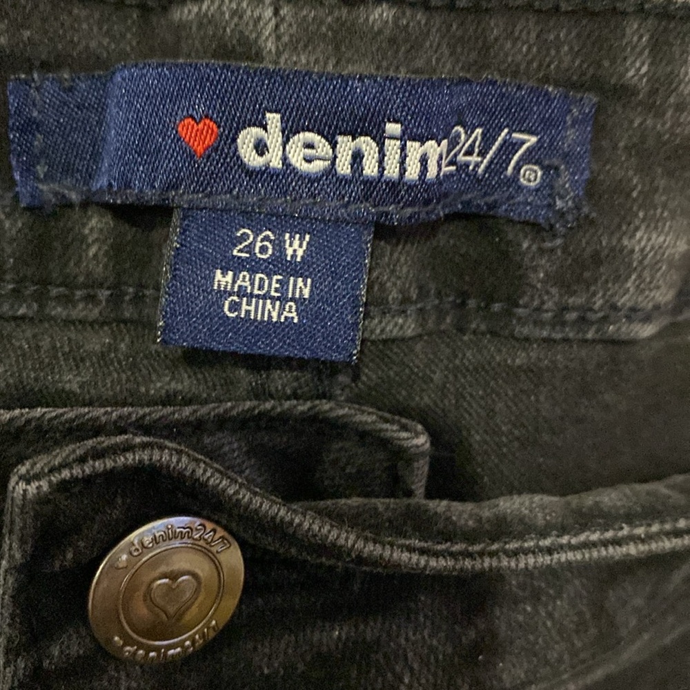 Black Jeans denim 24/7 size 26W - Picture 5 of 6